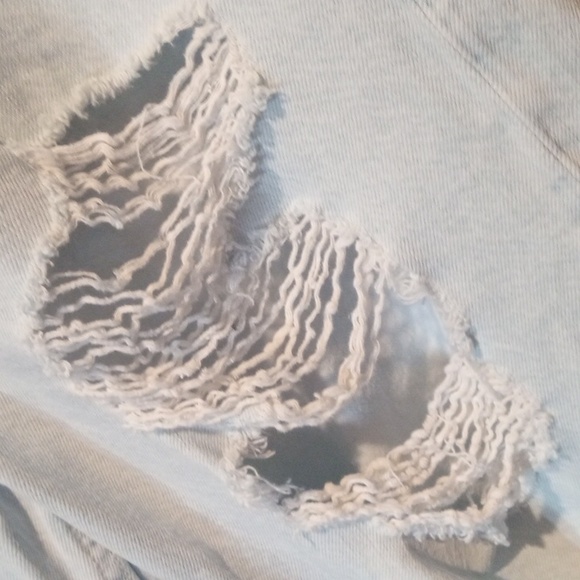 Aeropostale Light Wash Destroyed/Distressed 90s Baggy Jeans 14R - Picture 7 of 17